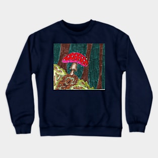 Mushroom in the forest Crewneck Sweatshirt